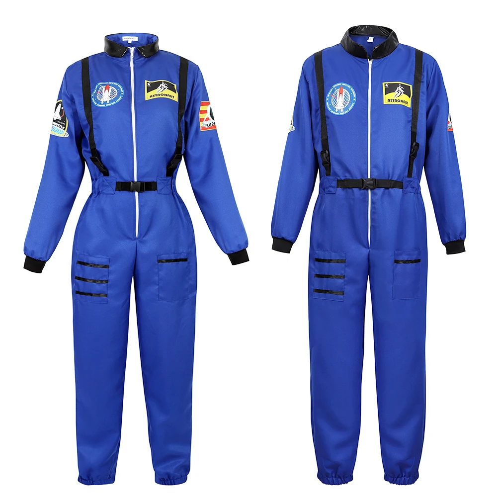 Top Trends: Astronaut Costume Women Man Space Suit Adult Couple Spaceman Halloween Cosplay Astronaut Costume Couples Matching Clothes Shoppable Styles