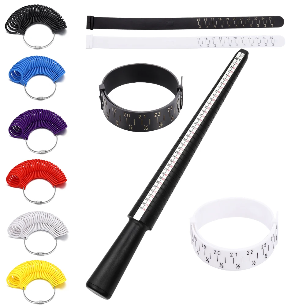 Top Trends: 1 Pcs Professional Measuring Gauge Finger Ring Stick Sizer Mandrel Stick Finger Gauge Ring For DIY Jewelry Measuring Tool Shoppable Styles