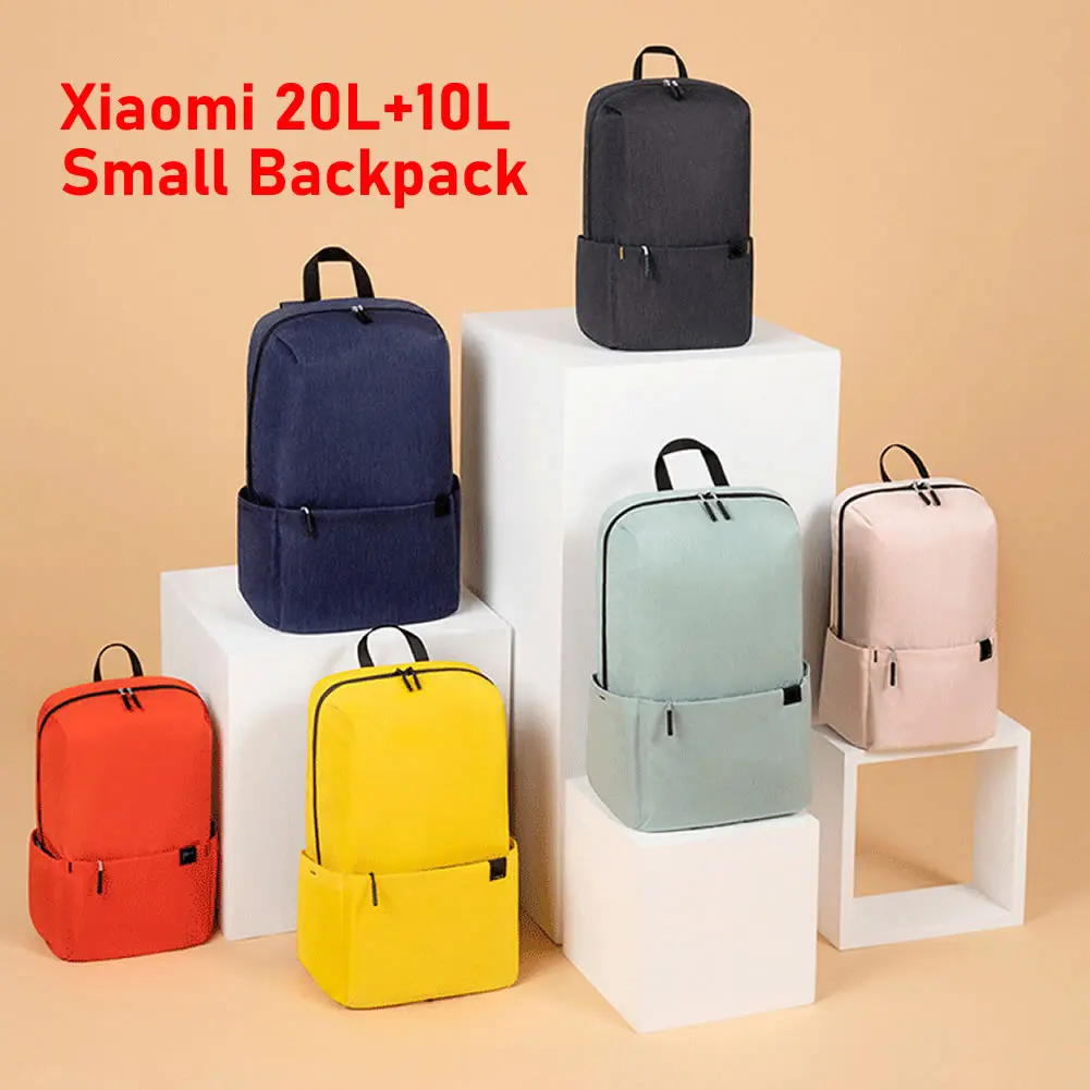 Top Trends: Original Xiaomi Backpack Simple Waterproof Small Backpack 10L 20L Multicolor Combo Lightweight Minimalist Design Xiao Mi Bag Shoppable Styles