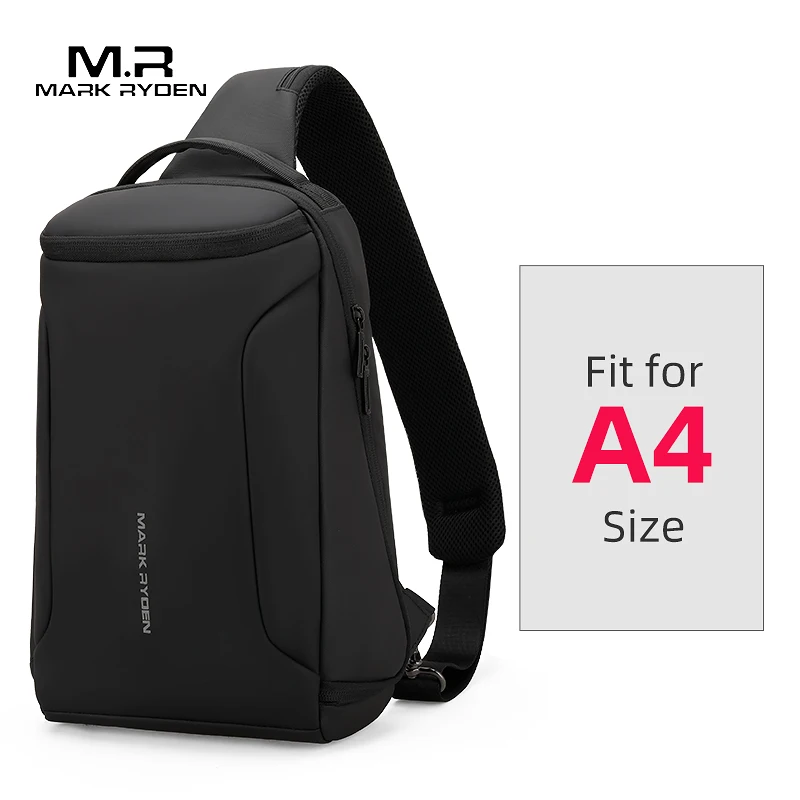 Top Trends: MARK RYDEN Men Crossbody Bag Fits 12inch IPad Shoulder Messenger Bags Male Waterproof USB Recharging Sling Bag Shoppable Styles