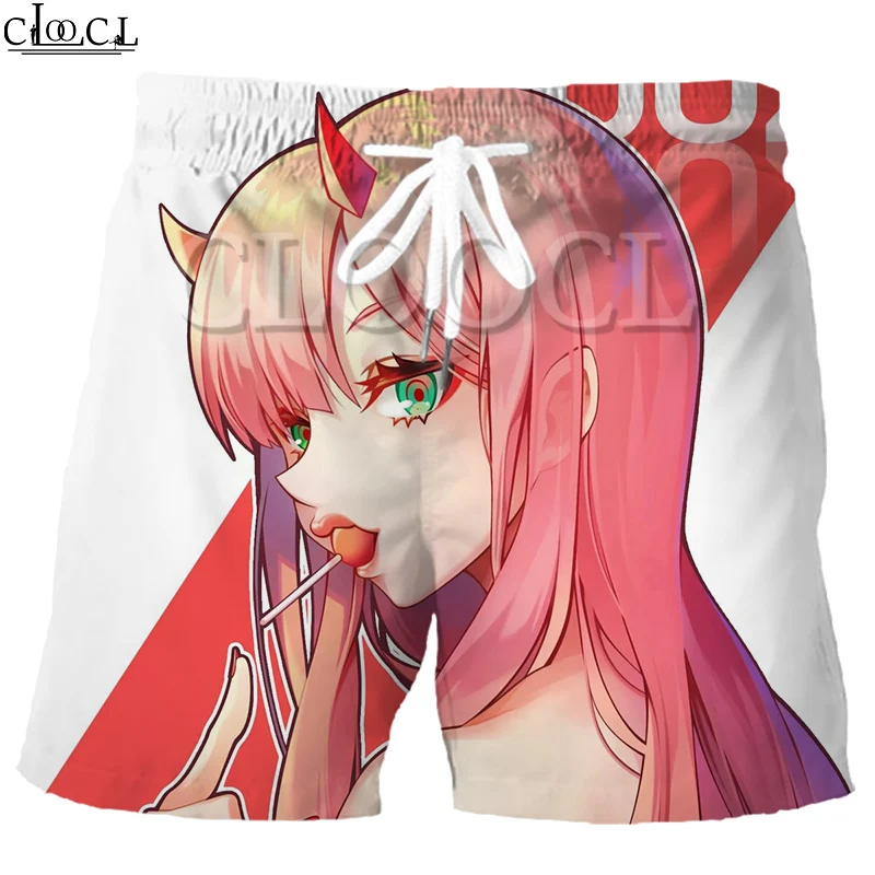 Top Trends: CLOOCL Anime Darling In The Franxx Zero Two Shorts Fashion Casual Beach Pants 3D Print Men Sports Hip Hop Summer Leisure Shoppable Styles