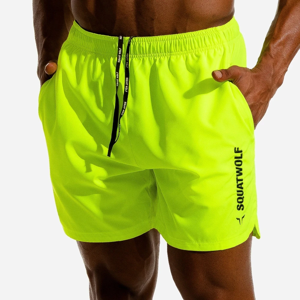 Top Trends: Fluorescent Green 2023 Summer Fitness Jogger Shorts Men Running Sports Workout Shorts Quick Dry Training Gym Athletic Shorts Fit Shoppable Styles