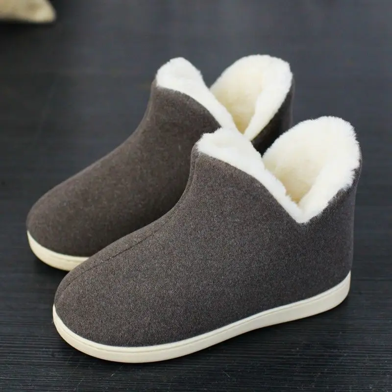 Top Trends: Male Winter Unisex Plus Size 30-47 Casual Plush Shoes Warm Velvet Sneakers Men Women Snow Boots 2022 Household Cotton Slippers Shoppable Styles