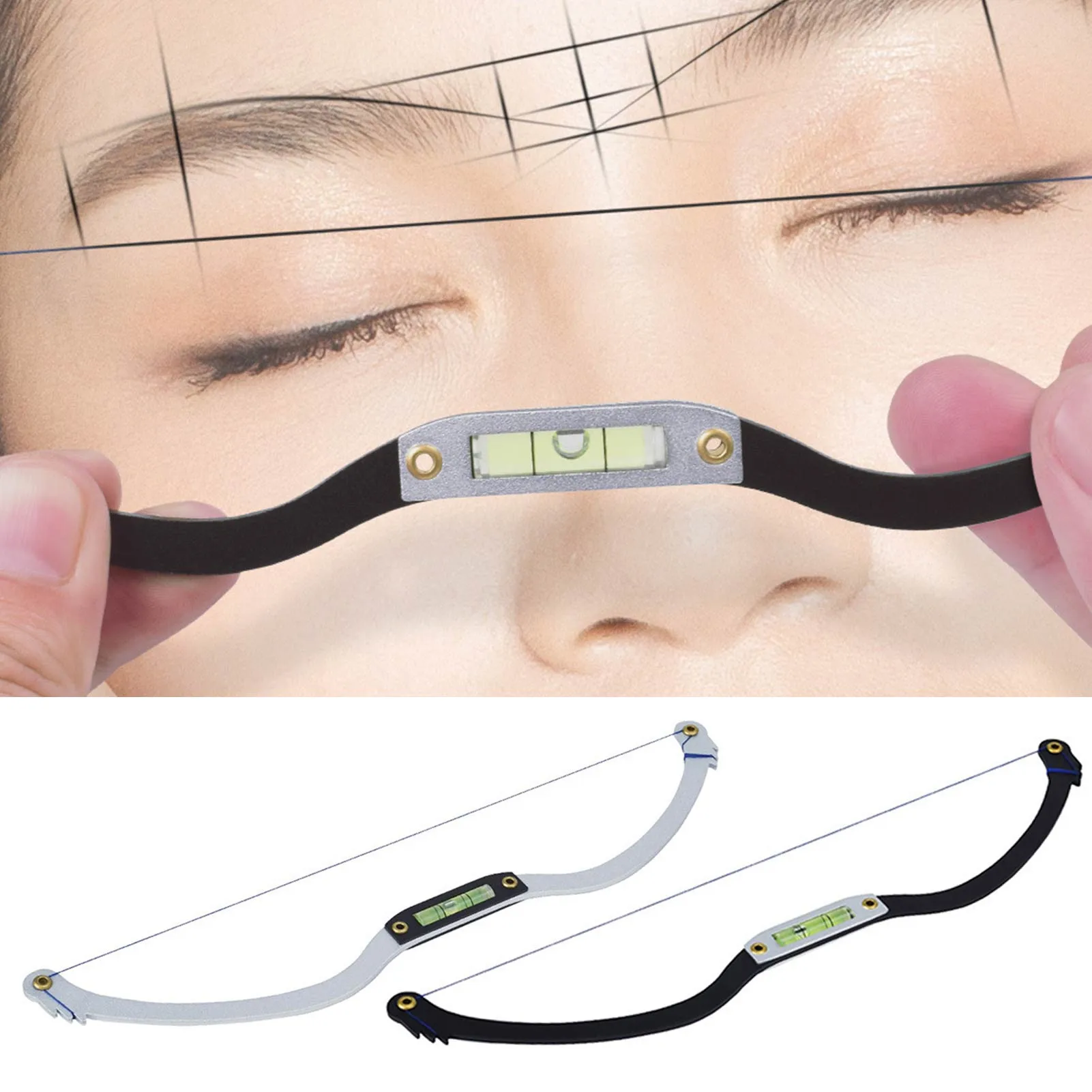 Top Trends: Metal Eyebrow Positioning Semi-Permanent Line Ruler Horizontal Eyebrow Ruler Microblading Level Eyebrow Tattoo Bow Ruler Shoppable Styles