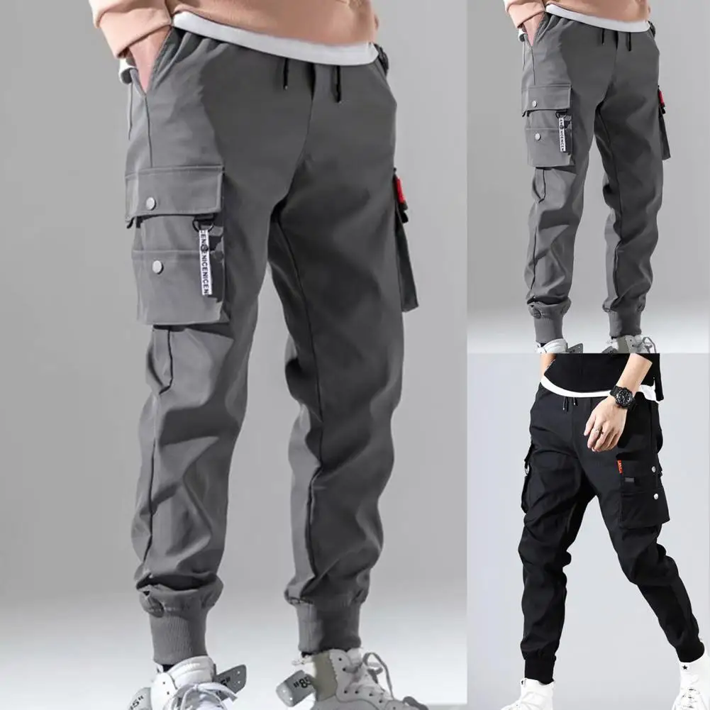 Top Trends: 2022 Men Cargo Pants Hip Hop Harem Joggers Pants Male Trousers Mens Multi-pocket Cargo Pants Skinny Fit Sweatpant Pantalones Shoppable Styles