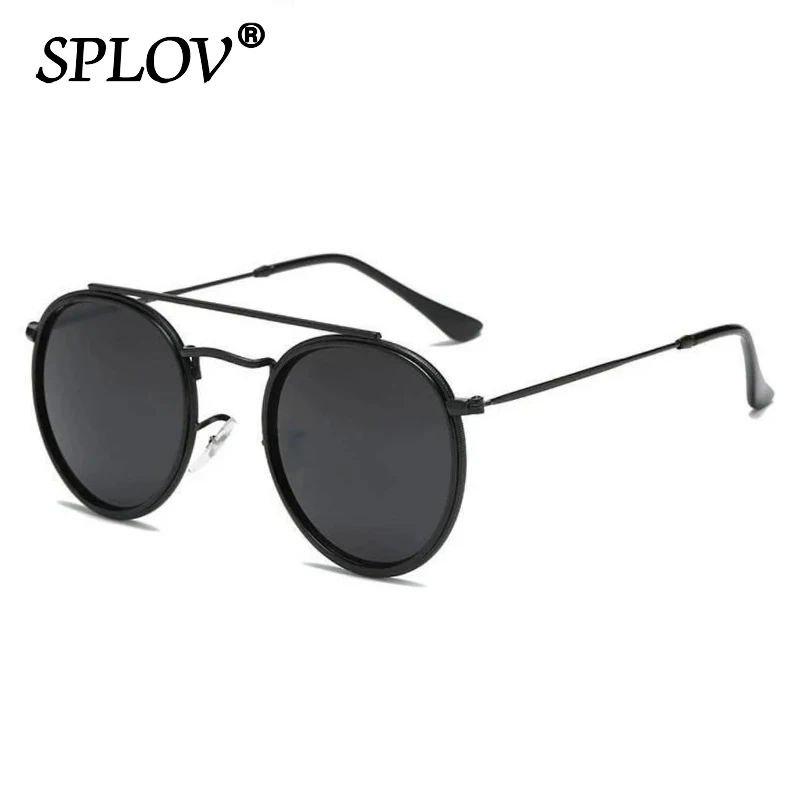 Top Trends: Retro Round Metal Sunglasses Men Women Steampunk Brand Designer Glasses Metal Frame Shades Fashion Eyewear Oculos De Sol UV400 Shoppable Styles