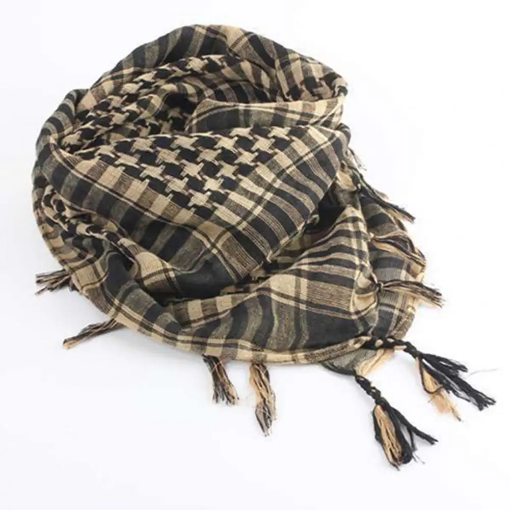 Top Trends: Men Women Scarf Plaid Tartan Lightweight Cotton Keffiyeh Scarf For Winter Square Shawl Scarf Tactical Neck Warmer Cover Shoppable Styles - Image 3