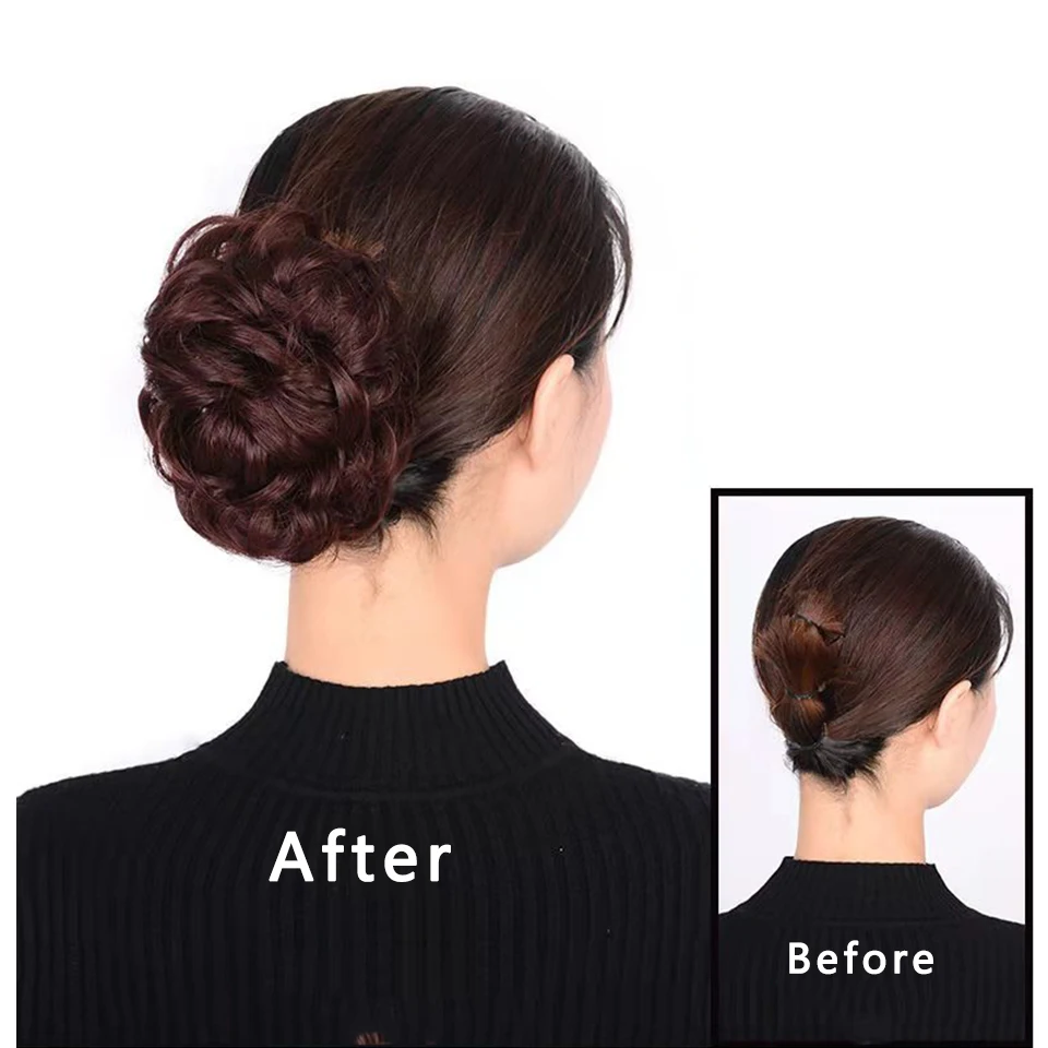 Top Trends: Beiyufei Hair Buns Synthetic Curly Chignon Ombre Claw Hair Messy Buns Updo Claw Clip In Hairpiece For Women Hairpiece Extension Shoppable Styles - Image 2