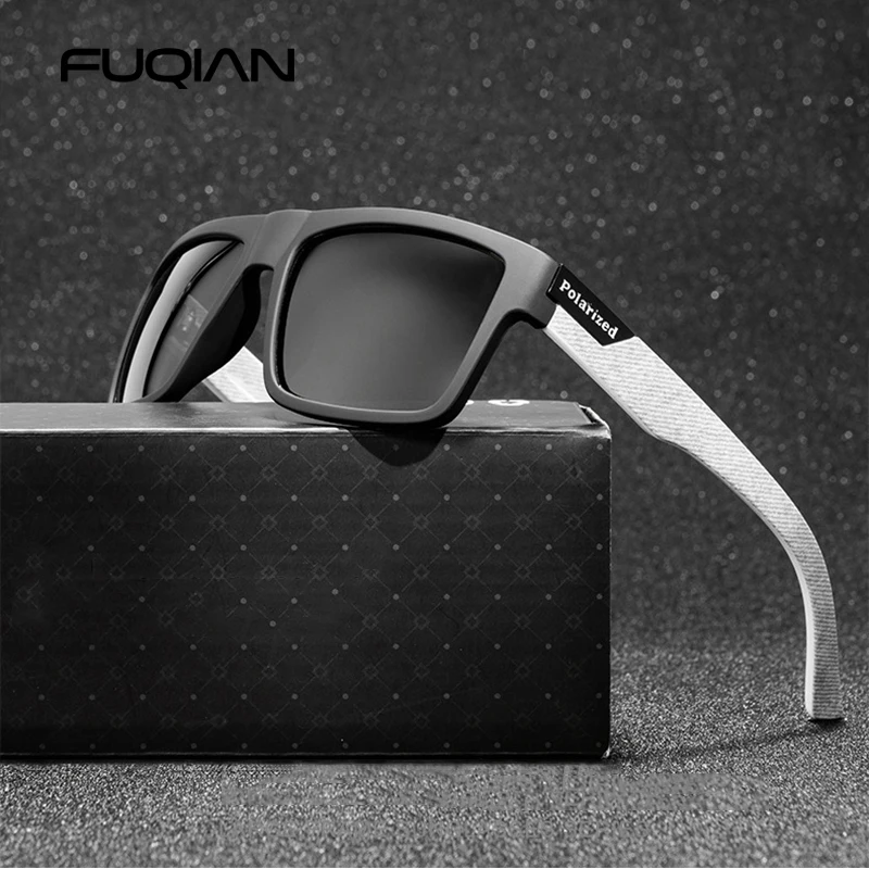 Top Trends: Fashion Black Polarized Sunglasses Men Women Classic Square Male Sun Glasses Stylish Outdoor Driving Fishing Sports Shades UV400 Shoppable Styles