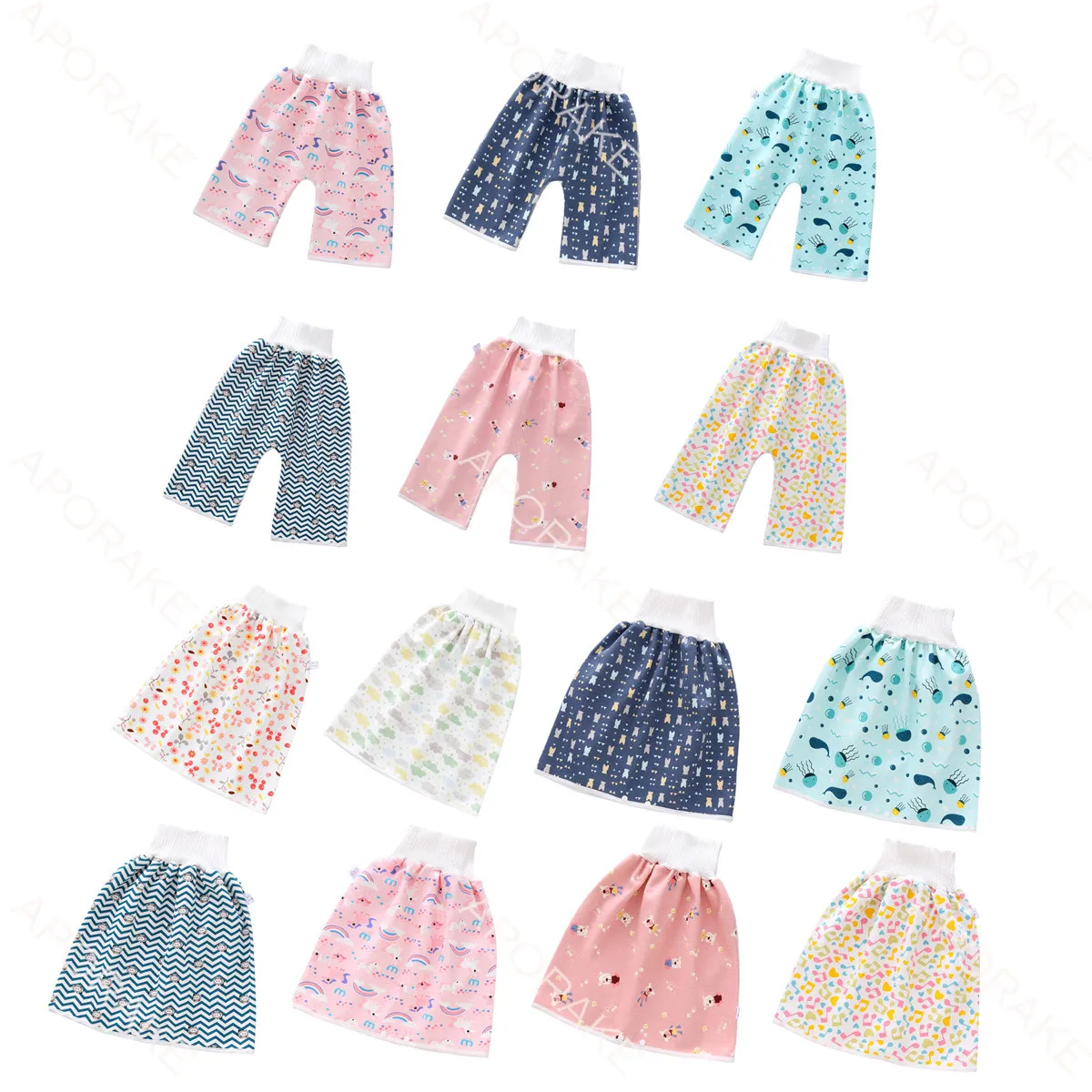 Top Trends: Baby Diaper Training Skirt Comfortable Waterproof Pajamas Skirt High Waist One Size Washable Reusable Cloth Diapers For Babies Shoppable Styles