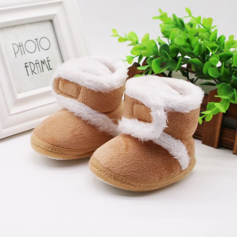 Top Trends: Newborn Toddler Warm Boots Winter First Walkers Baby Girls Boys Shoes Soft Sole Fur Snow Booties For 0-18M Footwear Boots Shoppable Styles