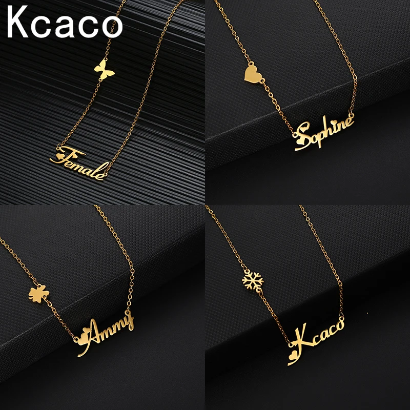 Top Trends: Customized Name Necklaces More Kinds Heart Butterfly Pendant Stainless Steel Personalized For Women Choker Necklace Gift Shoppable Styles