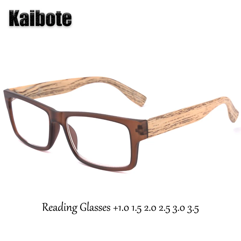 Top Trends: KBT Classic Imitation Wood Design Reading Glasses Rectangular For Men Women New Presbyopic Eyeglasses + 1.0 1.5 2.0 2.5 3.0 3.5 Shoppable Styles