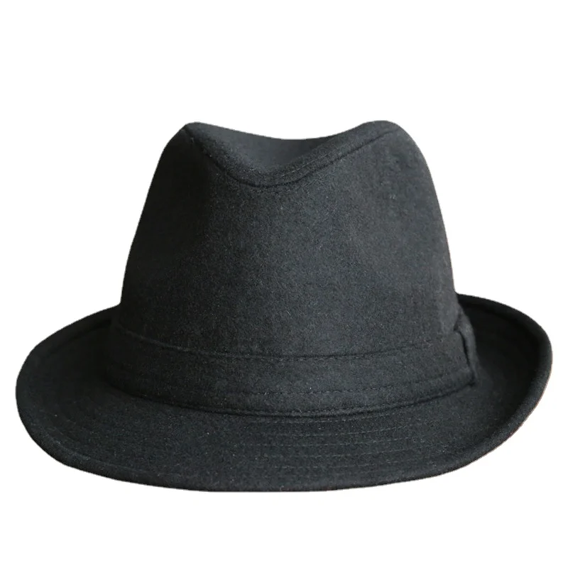 Top Trends: Winter Solid Woollen Fedoras For Men Top Jazz Hat Adult Bowler Hats Classic Version Chapeau Hats Shoppable Styles