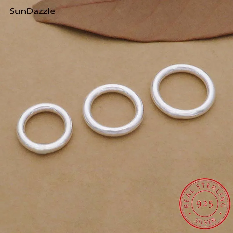 Top Trends: Genuine Real Pure Solid 925 Sterling Silver Close Jump Rings Split Ring Connector Chains Jewelry Making Findings Components Shoppable Styles