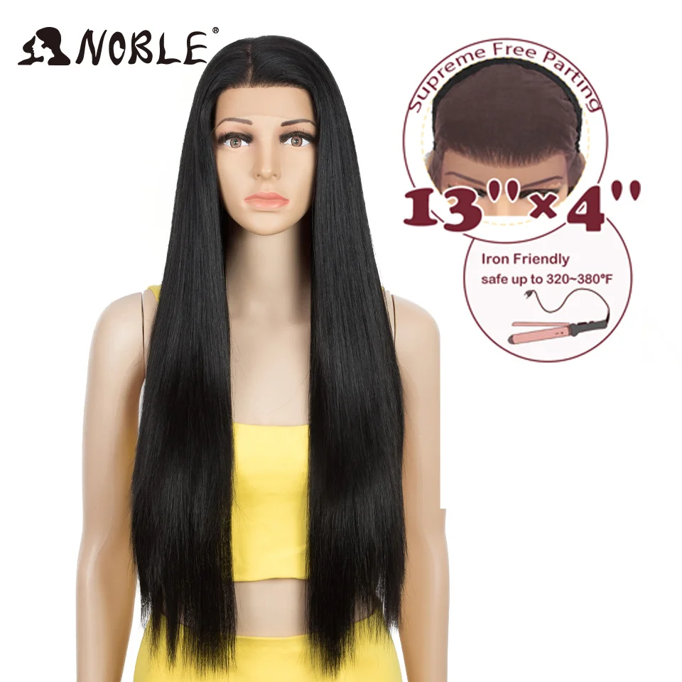 Top Trends: Noble Synthetic Lace Front Wig Cosplay Lace Front Wig 30 Inch Long Straight Ombre Blonde Wigs For Black Women Lace Front Wig Shoppable Styles