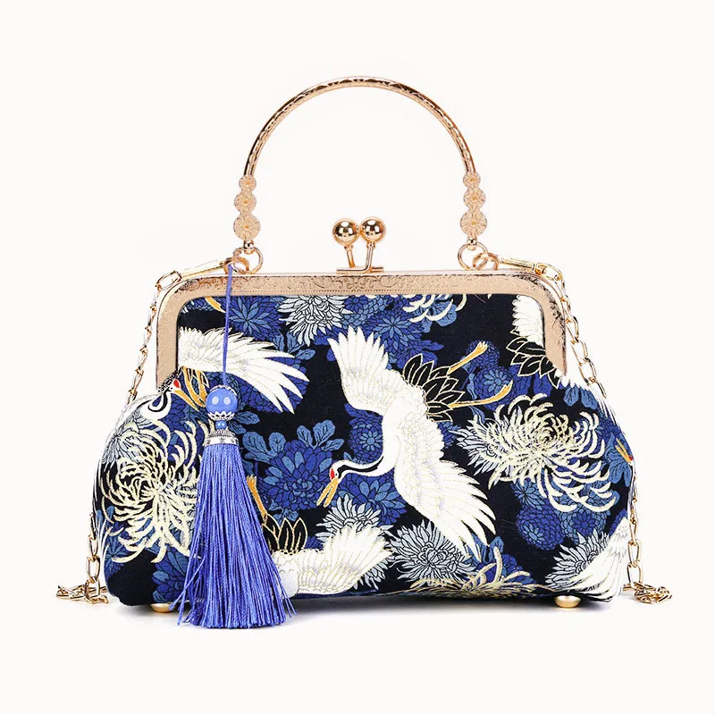 Top Trends: Fashion Vintage Fringe Bag Small Shell Bags Chain Women Shoulder Crossbody Bag Crane Flying Women&#039;s Handbags Purses Shoppable Styles