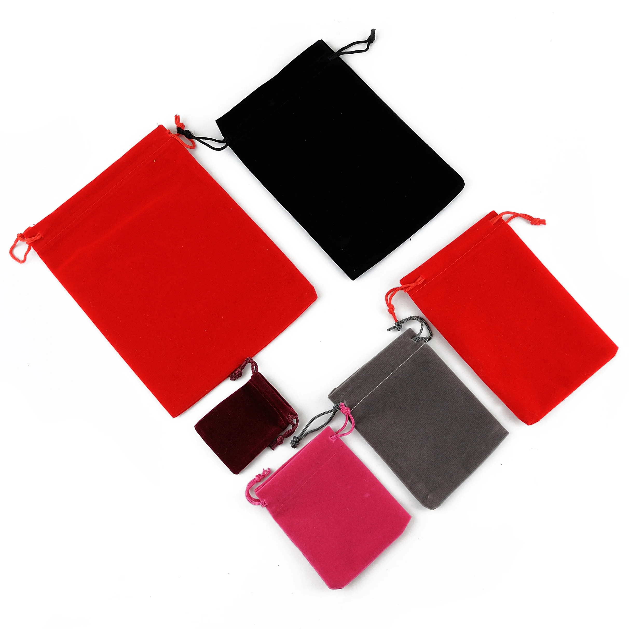 Top Trends: 10Pcs 5x7 Velvet Bag Drawstrings Pouches Small Size Jewelry Gift Display Packing Bags Flannel Sachet Fabric Bolsa Shoppable Styles - Image 5