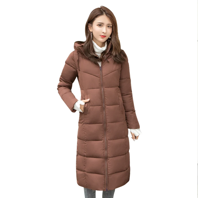 Top Trends: Women&#039;s Winter Parkas 2019 Winter Down Jacket Fashion Elegant Slim Hooded Thick Long Women&#039;s Snow Jackets Coat Outerwear Shoppable Styles