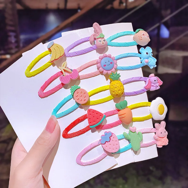 Top Trends: 10pcs / set Girls Cute Cartoon Unicorn Rainbow Flower Hair Clips Kids Sweet Hair Decorate Bangs Hairpin Barrettes Hair Accessories Shoppable Styles - Image 5