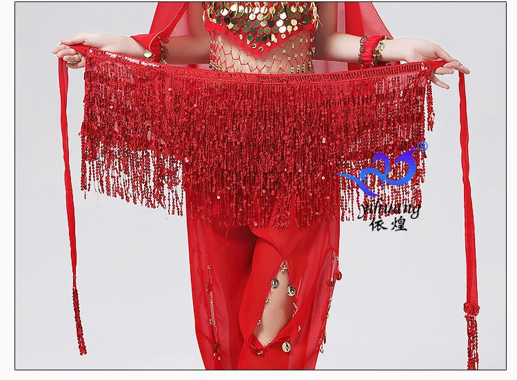 Top Trends: Women Boho Fringe Skirt Sexy Sequin Tassel Belly Dance Hip Scarf Rave Wrap Skirt Belt Performance Custume Skirt 2021 Shoppable Styles - Image 4