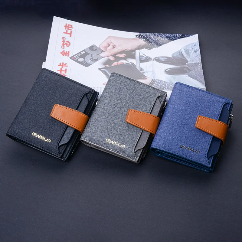 Top Trends: 2024 New Canvas Style Wallet Retro Neutral Fashion Mother And Child Wallet Zipper Buckle Multifunctional Coin Purse K3212 Shoppable Styles