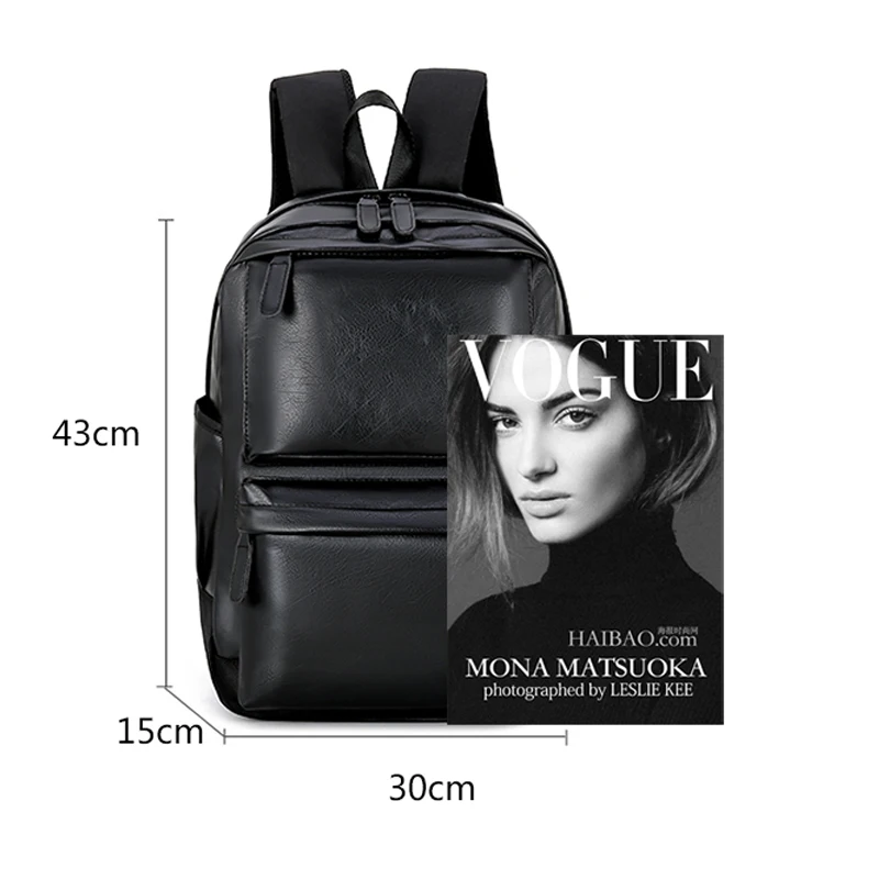 Top Trends: Fashion Women And Men Backpack High Quality Youth Leather Backpacks For Teenage Girls Female School Shoulder Bag Bagpack Mochila Shoppable Styles - Image 4