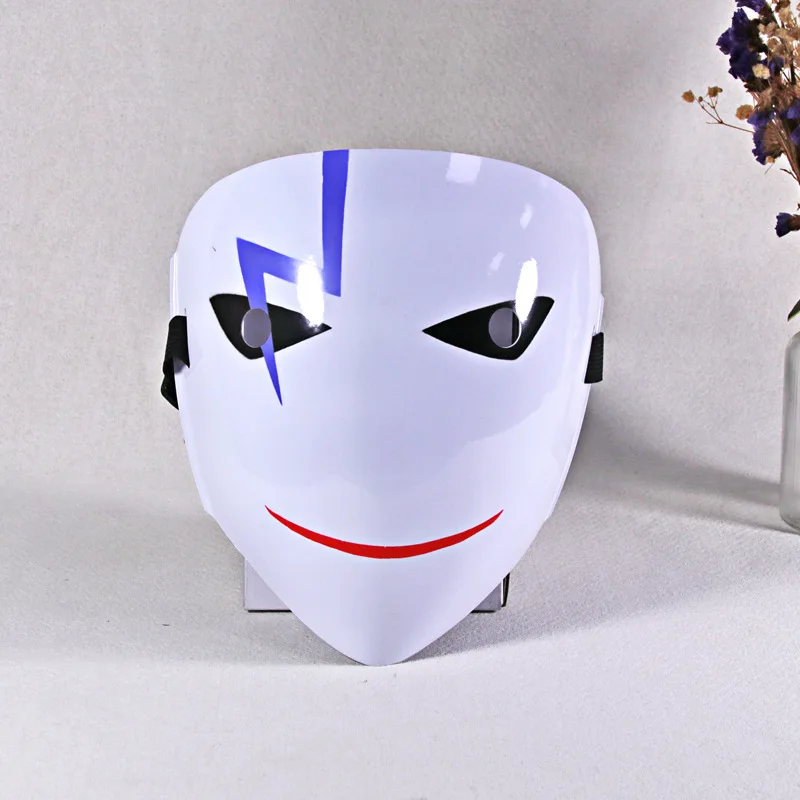 Top Trends: Halloween Black Bullet PVC Shadow Mask Dress Grimace Cosplay V - Shaped Clown Plastic Black Mask Prop Party Shoppable Styles - Image 3