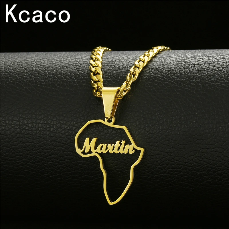 Top Trends: Personalized Custom Name Necklaces Nameplate Map Shape Pendant Jewelry Stainless Steel Letter Thick Chain For Men Gift Shoppable Styles