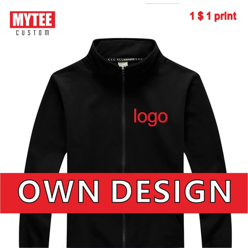 Top Trends: MYTEE Autumn Thin Casual Stand-Up Collar Zipper Jacket Logo Custom Company Brand Logo / Embroidery / Printing Men's Coat Wholesale Shoppable Styles