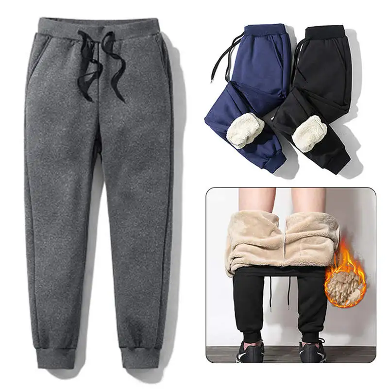 Top Trends: Mens Thick Fleece Thermal Trousers Outdoor Winter Warm Casual Pants Joggers Shoppable Styles