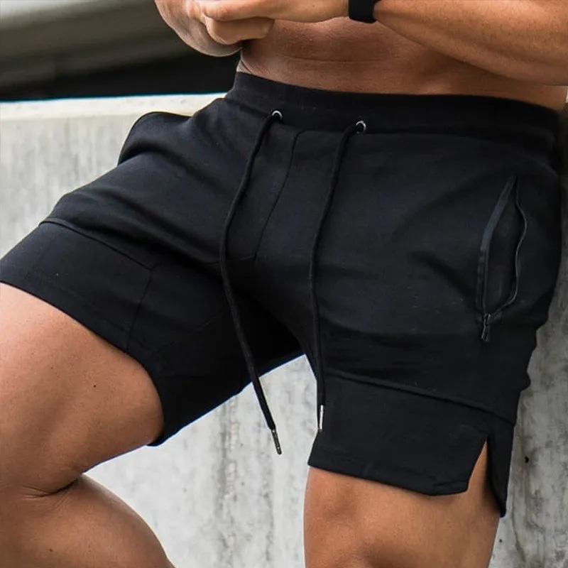 Top Trends: Men Casual Shorts Solid Color Straight Shorts Male Fitness Fashion Bodybuilding Shorts Brand Trend Menswear Shoppable Styles