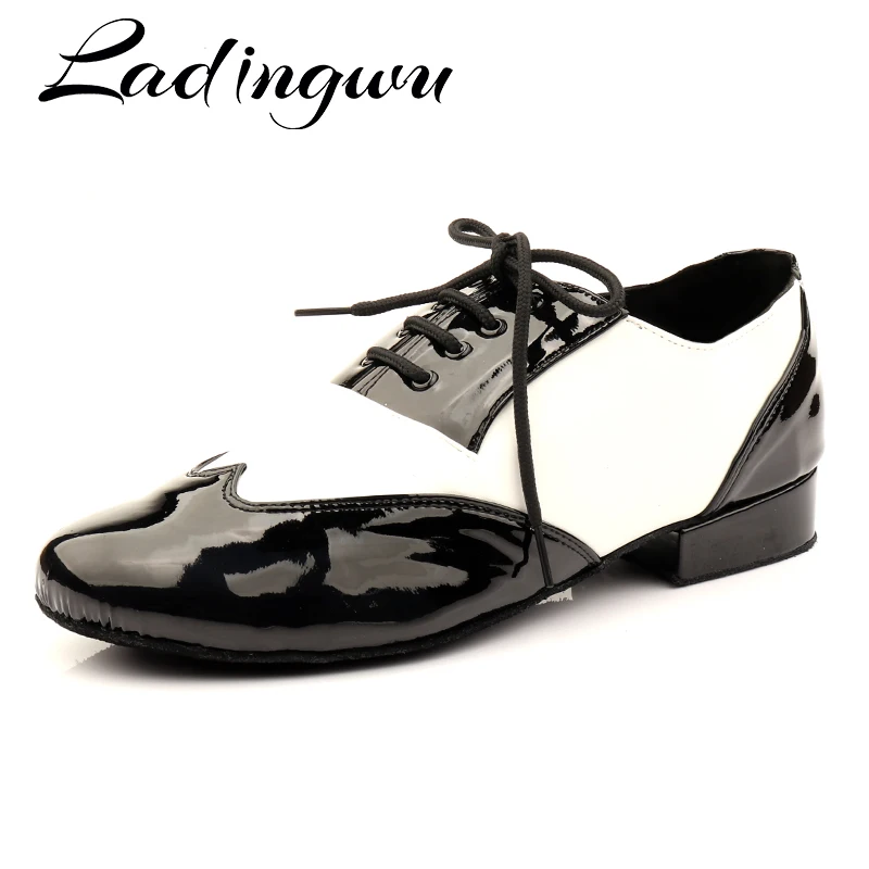 Top Trends: Ladingwu Men&#039;s Latin Dance Shoes Male Genuine Leather Modern Dance Shoes Ballroom Dance Shoes Square Dance Shoes Latin 2.5CM Shoppable Styles