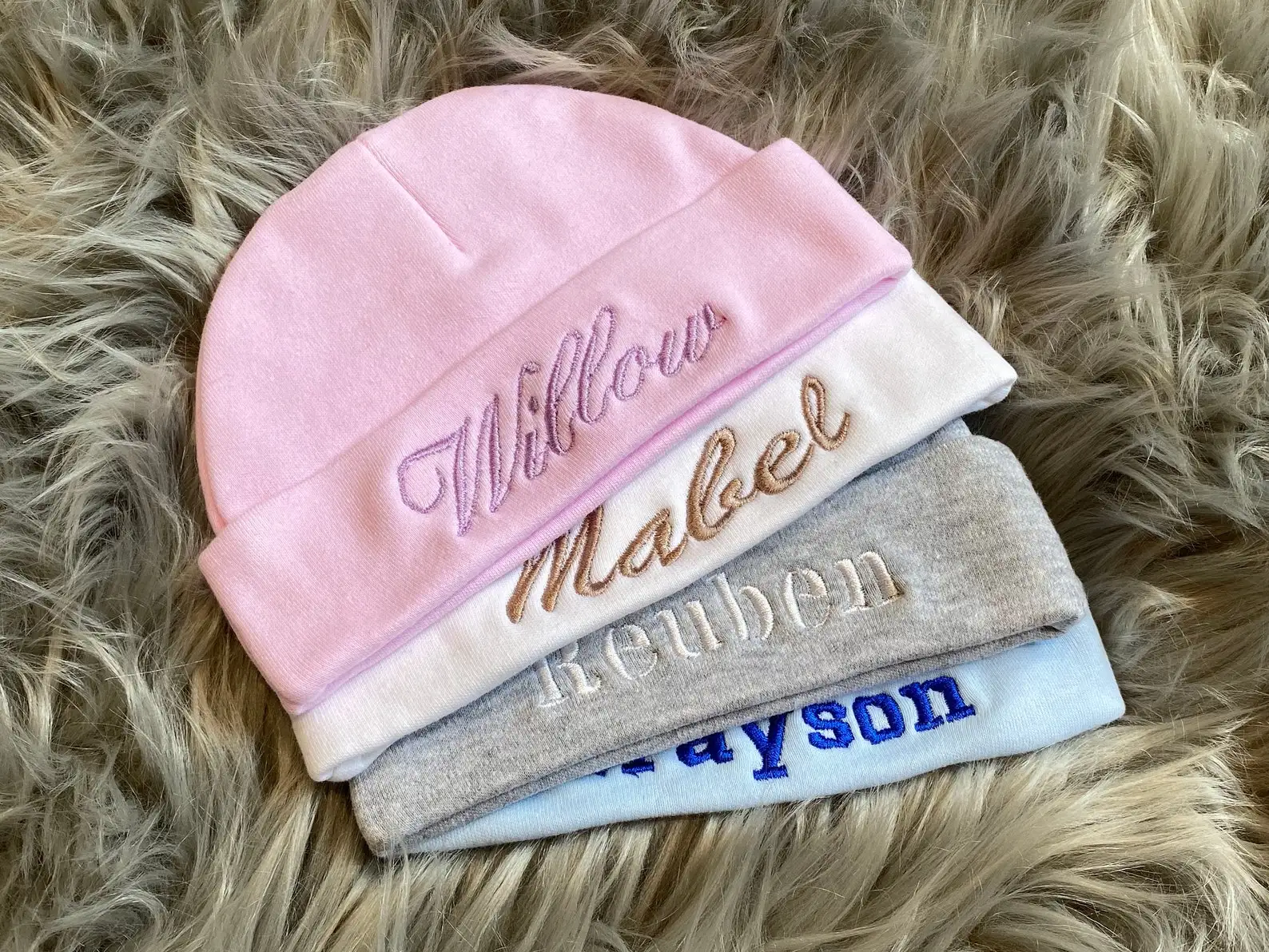 Top Trends: Personalised Baby Hat With Any Name In Almost Any Colour, Custom Embroidered Gift Monogram Baby Beanie Infant Hat Shoppable Styles