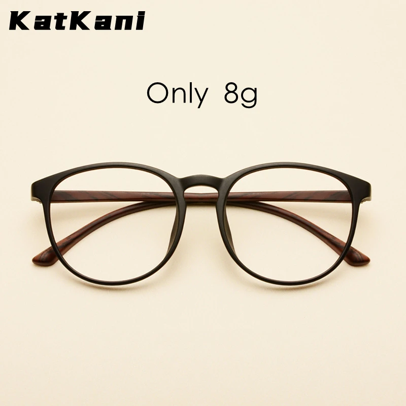 Top Trends: Katkani Men And Women Retro Round Ultra Light Decorative Eyeglasses Frame Comfortable Optical Prescription Glasses Frame K66443 Shoppable Styles