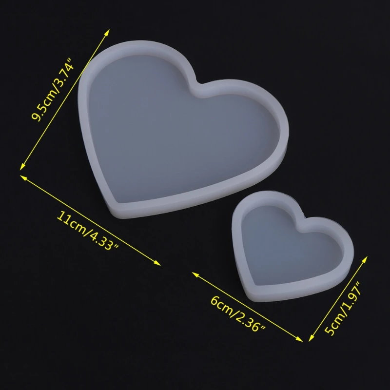 Top Trends: Silicone Mold Heart Shape Epoxy Resin DIY Jewelry Making Crafts Cake Decorations Shoppable Styles