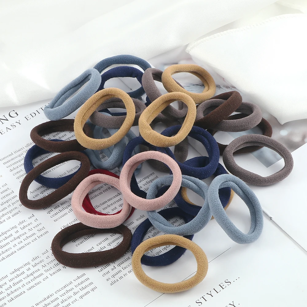 Top Trends: 30 / 50Pcs / Set Women Basic Elastic Hair Bands Scrunchie Ponytail Holder Headband Colorful Rubber Bands Fashion Hair Accessories Shoppable Styles