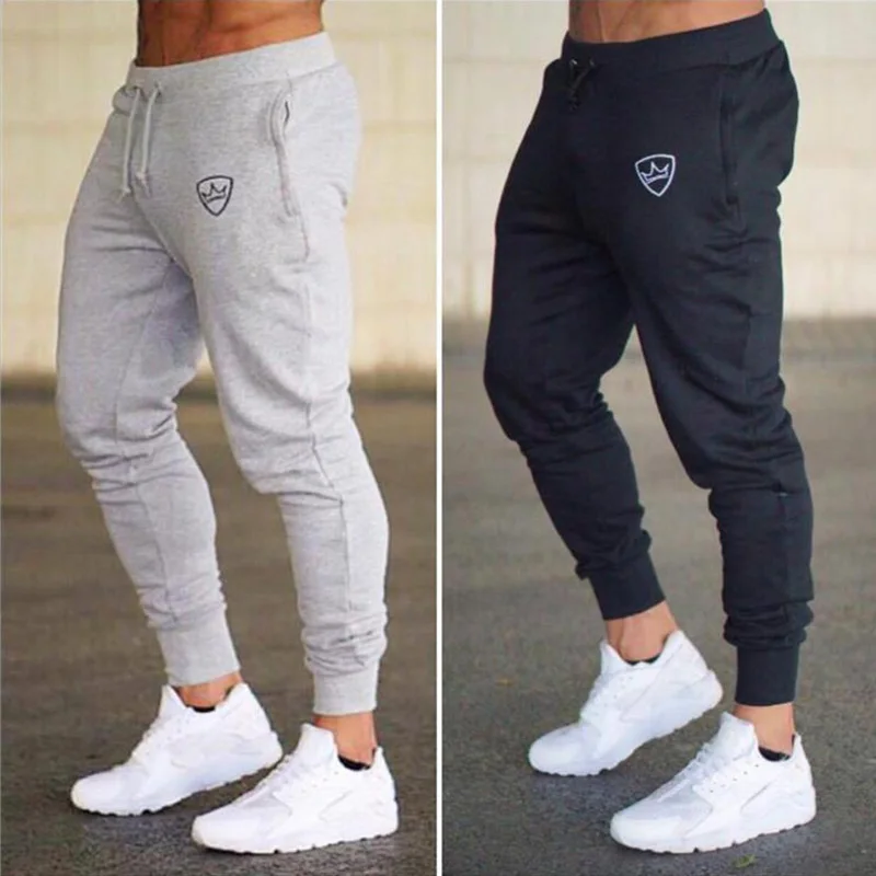 Top Trends: 2021 Fashion Men Gyms Pants Joggers Fitness Casual Long Pants Men Workout Skinny Sweatpants Jogger Tracksuit Cotton Trousers Shoppable Styles