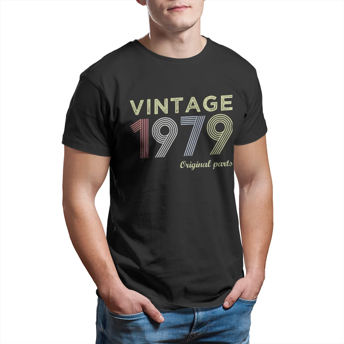 Top Trends: Vintage 1979 Birthday Gift Tshirt Man T Shirt Cotton Summer Tops T Shirts Streetwear Shoppable Styles