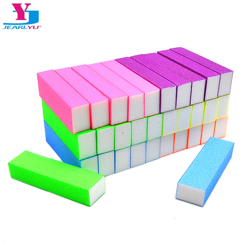 Top Trends: 10 / 20 Pcs Sponge Nails Sanding Buffer Block Fingernail Grinding Polishing Nail Files Neon Colorful Manicure Pedicure Tools DIY Shoppable Styles