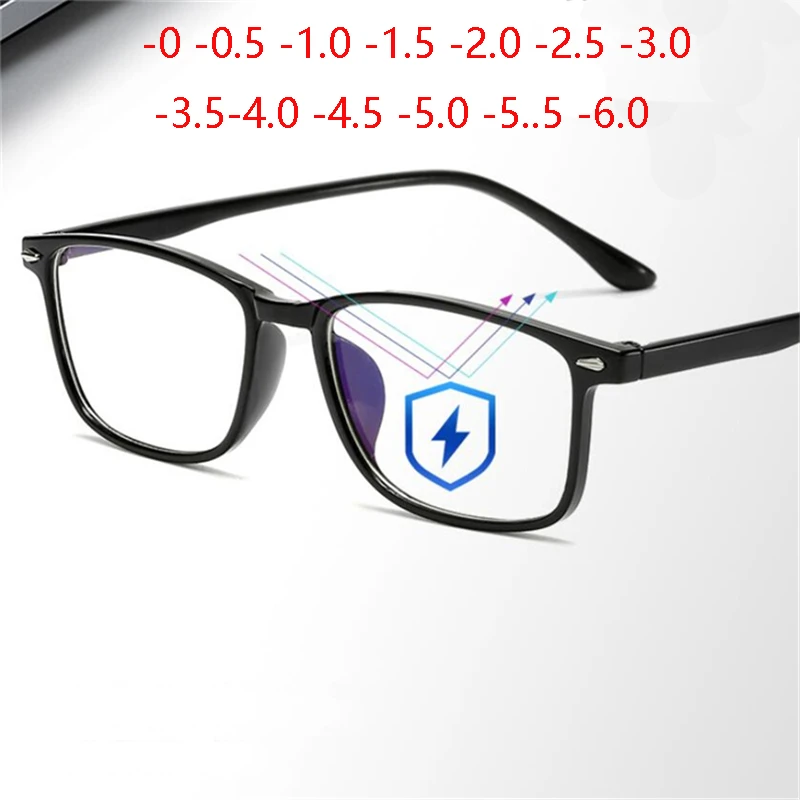 Top Trends: Fashion Mens Women Unisex Myopia Glasses Nearsighted Eyewear With Blue Coated 0 -1 -1.5 -2 -2.5 -3 -3.5 -4 -4.5 -5 -5.5 -6.0 Shoppable Styles