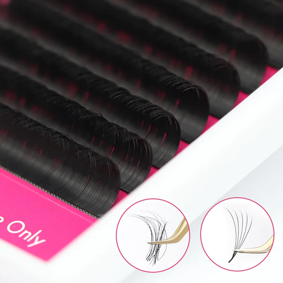 Top Trends: 18mm 19mm 20mm Long Faux Eye Lash Extension Maquiagem Cilios For Professional Silk Natural Individual Eyelash Extension Supplier Shoppable Styles - Image 3