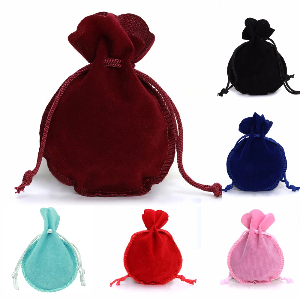 Top Trends: Louleur Drawstring Velvet Bag Drawstring Calabash Pouch Jewelry Packaging Bag Wedding / Christmas Favor Pouches &amp; Gift Bags Shoppable Styles