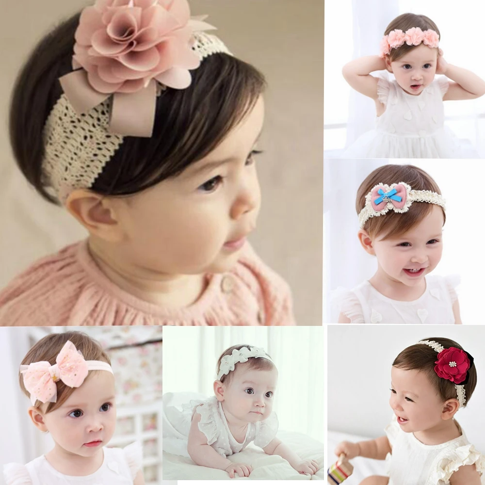 Top Trends: Baby Headband Korean Newborn Hair Bands Baby Girls Hair Accessories DIY Flowers Children Photographed Kids Photos Accessory Shoppable Styles