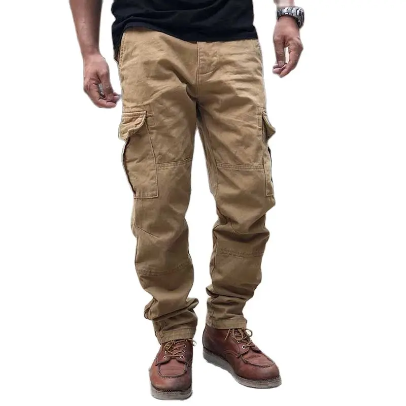 Top Trends: Military Style Cargo Pants Men Casual Pants Cotton Trousers Regular Slim Leg Zipper Street Fashion Tactical Pants Man Clothing Shoppable Styles