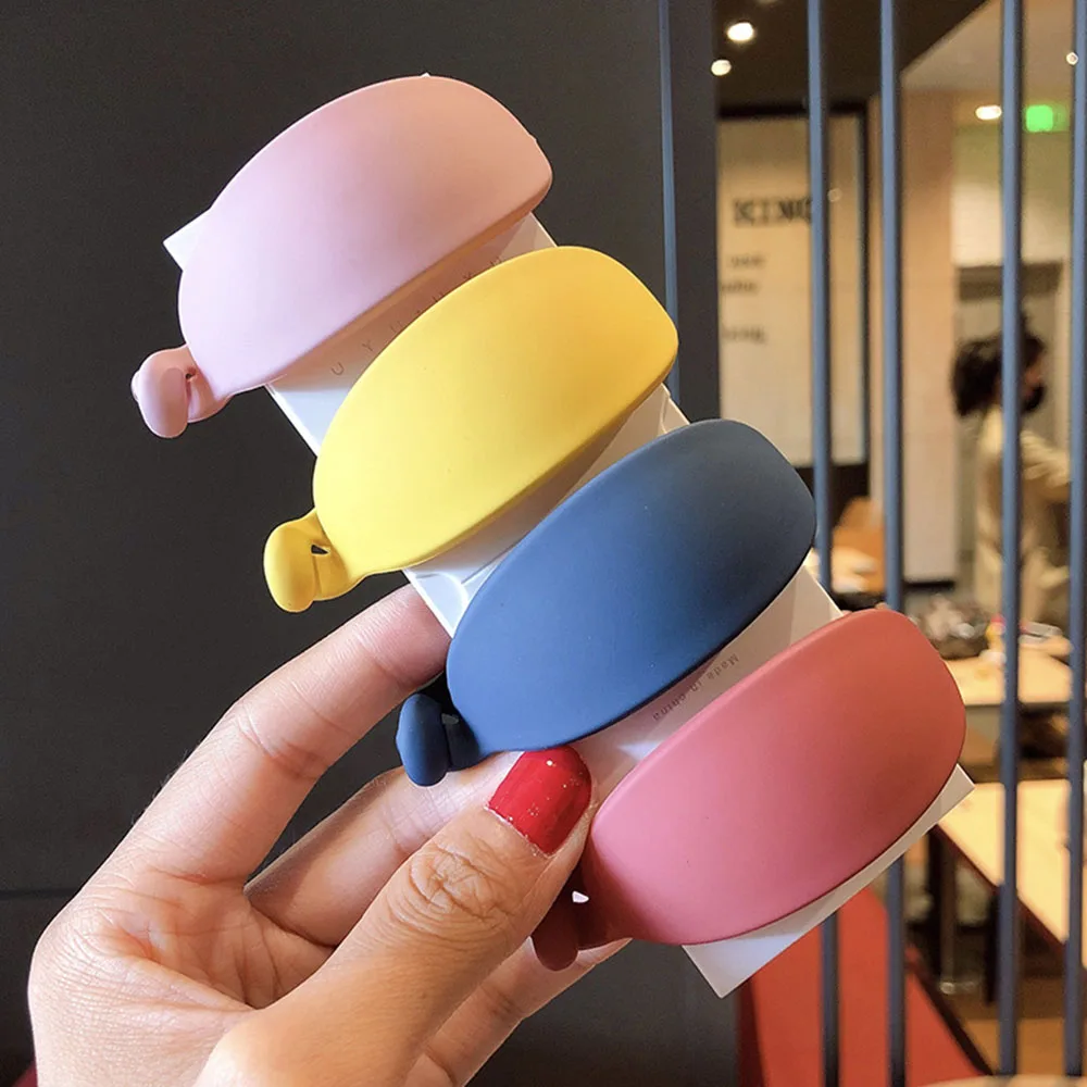 Top Trends: New Cute Candy Colors Banana Shape Hair Claws Women Girls Sweet Hair Clips Ponytail Holder Hairpins Fashion Hair Accessories Shoppable Styles