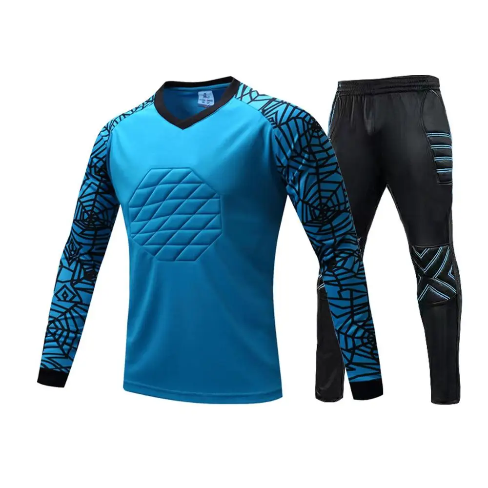 Top Trends: New Profession Goalkeeper Jersey Soccer Uniforms Set Football Goalkeeper Shirs Ponge Protector Doorkeeper Training Shoppable Styles