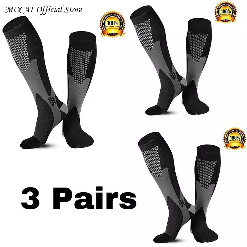 Top Trends: Men's Sports Compression Socks Varicose Veins Cycling Socks Nursing Running Compression Socks Nurse Outdoor Natural Hiking Shoppable Styles