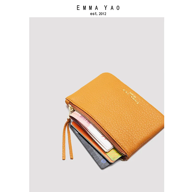 Top Trends: Emma YAO Women's Leather Wallet Case Mini Wallet Card Holder Hot Sales Coin Purses & Holders Shoppable Styles - Image 3