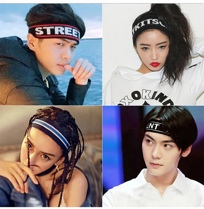 Top Trends: Korean Sports Letter Elastic Hairband Love Letter Hairband Antiperspirant Belt Sport Headband Headband For Women Men Head Band Shoppable Styles